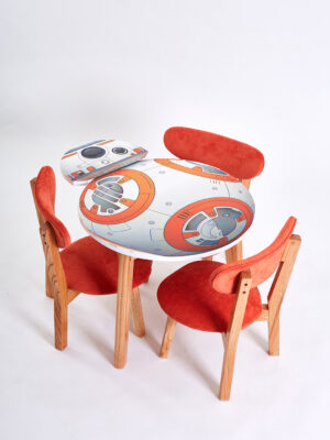 MESA BB-8 + 2 SILLAS O 2 BANQUITOS