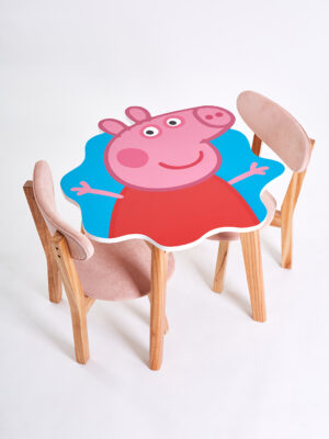MESA PEPPA PIG + 2 SILLAS O 2 BANQUITOS