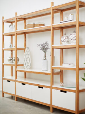 BIBLIOTECA MODULAR BRIENNE 250 CM / 4C