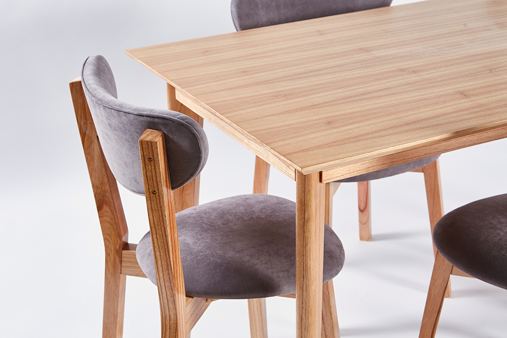 MESA ALTA PATAS 45? PARA?SO + 4 SILLAS CHERLYN TAPIZADO - Image 4