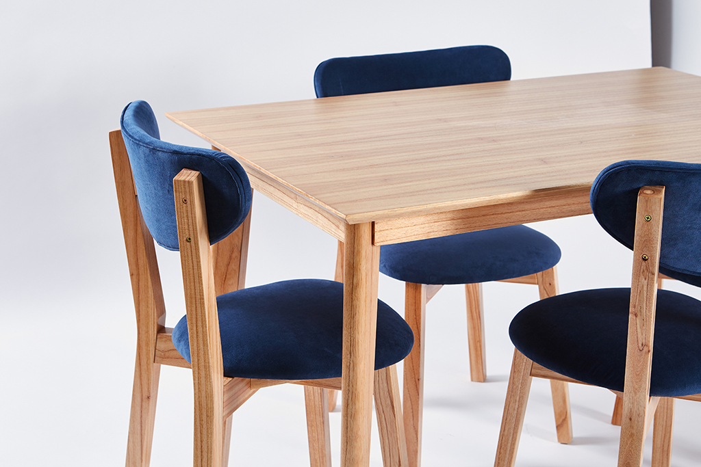 MESA ALTA PATAS 45? PARA?SO + 4 SILLAS CHERLYN TAPIZADO - Image 6