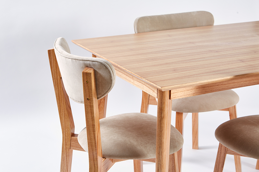 MESA ALTA PATAS 45? PARA?SO + 4 SILLAS CHERLYN TAPIZADO - Image 8