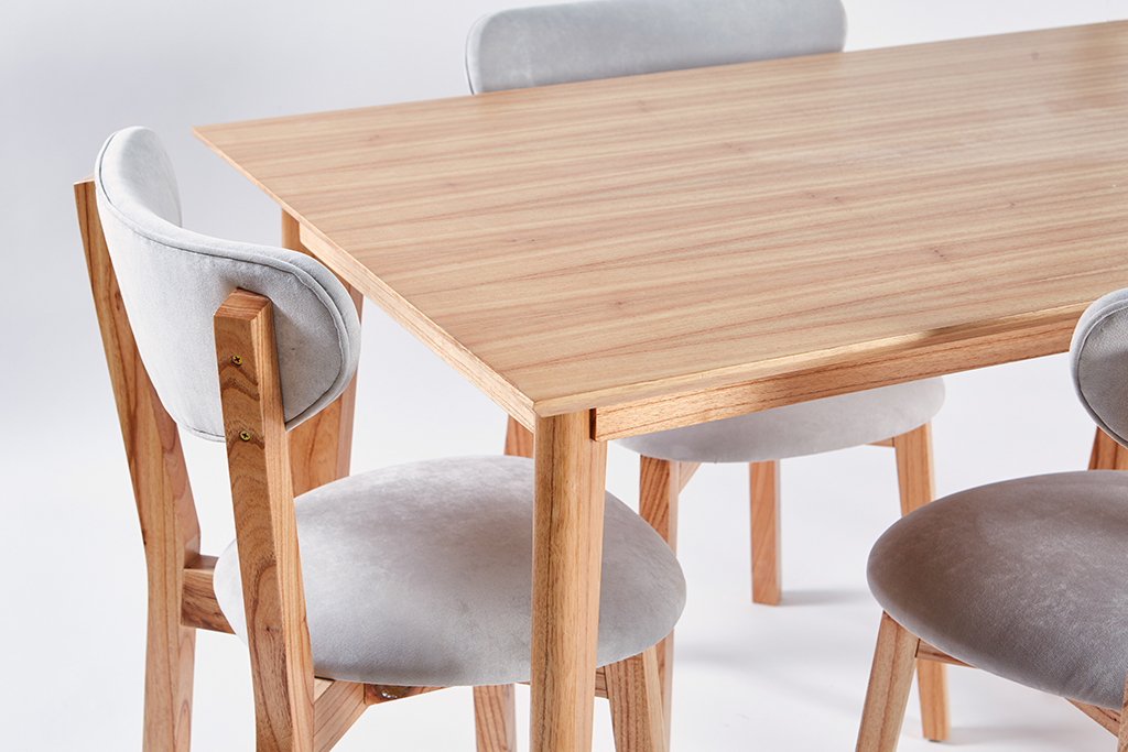 MESA ALTA PATAS 45? PARA?SO + 4 SILLAS CHERLYN TAPIZADO - Image 10