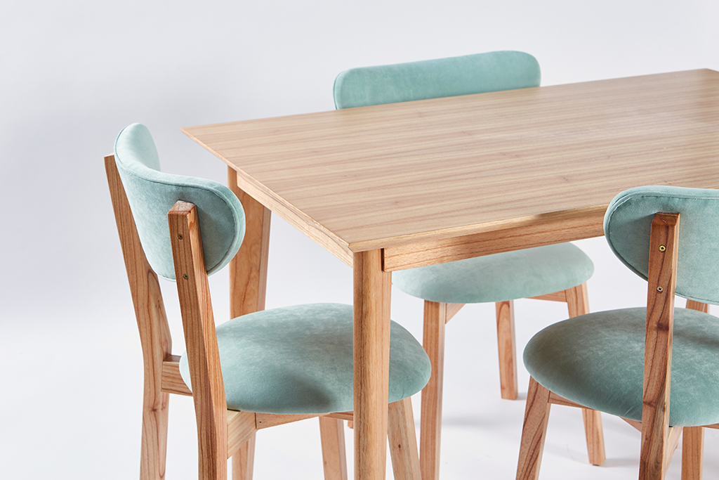 MESA ALTA PATAS 45? PARA?SO + 4 SILLAS CHERLYN TAPIZADO - Image 12