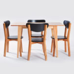 MESA ALTA PATAS 90? PARA?SO + 4 SILLAS CHERLYN NEGRAS