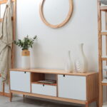 MUEBLE TV HARRISON H&M 2P 1C 1A PARAISO Y BLANCO