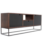 MUEBLE TV H&M 2P 1C 1A PARA?SO OSCURO Y NEGRO
