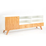 MUEBLE TV 2C 1P 4A BLANCO Y PARA?SO